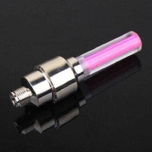 OEM ŚWIECĄCA NAKŁADKA LED NA WENTYL ROWERU (ZESTAW 2 SZT.), PINK / RÓŻOWY 1