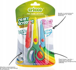 Cricco Nożyczki dekoracyjne Craft z ostrzami CRICCO 2