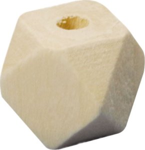 Titanum Koraliki drewniane kostki ścięte 12szt 2