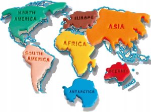 Jokomisiada Edukacyjny zestaw masa plastyczna kontynenty MAPA ŚWIATA foremki ZA4650 2