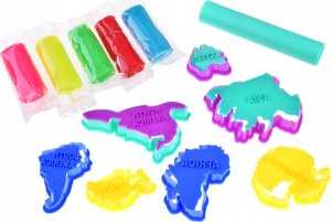 Jokomisiada Edukacyjny zestaw masa plastyczna kontynenty MAPA ŚWIATA foremki ZA4650 3