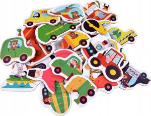 Jokomisiada Puzzle układanka 23 ele Pojazdy Samochody maszyny budowlane ZA4750 3