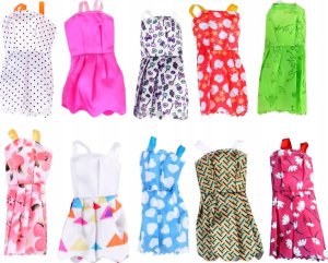 Jokomisiada Zestaw Sukienki buty akcesoria dla lalki ZA4741 2