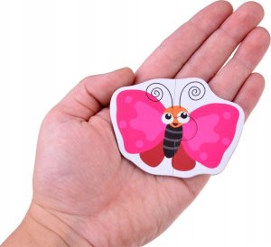 Jokomisiada Kolorowe Puzzle układanka 24 Zwierzątka lew krowa motyl lis ZA4749 6