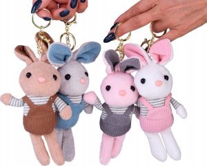 Jokomisiada Pluszowa maskotka Królik w spodenkach zawieszka ZA4775 6