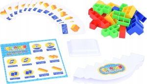 Jokomisiada Klocki Konstrukcyjne Wieża Balansująca Tetris 3D Gra Zręcznościowa ZA4967 4