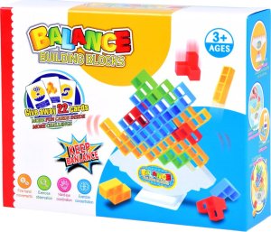 Jokomisiada Klocki Konstrukcyjne Wieża Balansująca Tetris 3D Gra Zręcznościowa ZA4967 8