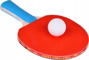 Jokomisiada Drewniane PALETKI do gry w ping-pong + 3 piłeczki Tenis stołowy SP0768 2