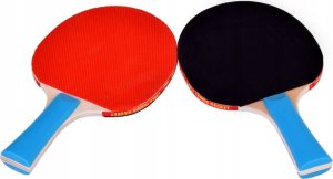 Jokomisiada Drewniane PALETKI do gry w ping-pong + 3 piłeczki Tenis stołowy SP0768 3