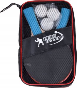 Jokomisiada Drewniane PALETKI do gry w ping-pong + 3 piłeczki Tenis stołowy SP0768 9