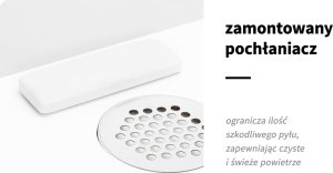 Activeshop Biurko kosmetyczne 312 z pochłaniaczem kasetowym białe lewe 14