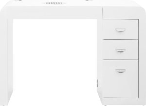 Activeshop Biurko kosmetyczne 312 z pochłaniaczem kasetowym białe lewe 3