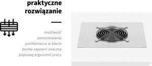Activeshop Pochłaniacz pyłu do zabudowy Momo X1S 60W Professional 7