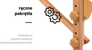 Activeshop Stół składany do masażu drewniany Komfort Activ Fizjo Lux 2 segmentowy 190x70 BIAŁY 19