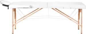 Activeshop Stół składany do masażu drewniany Komfort Activ Fizjo Lux 2 segmentowy 190x70 BIAŁY 2
