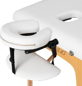 Activeshop Stół składany do masażu drewniany Komfort Activ Fizjo Lux 2 segmentowy 190x70 BIAŁY 3