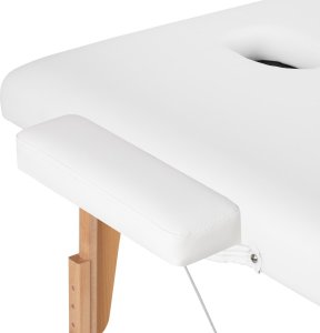 Activeshop Stół składany do masażu drewniany Komfort Activ Fizjo Lux 2 segmentowy 190x70 BIAŁY 9