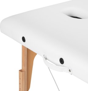 Activeshop Stół składany do masażu drewniany Komfort Activ Fizjo Lux 2 segmentowy 190x70 BIAŁY 10
