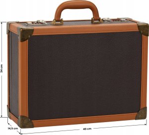 Activeshop Walizka fryzjerska barberska brązowa 10