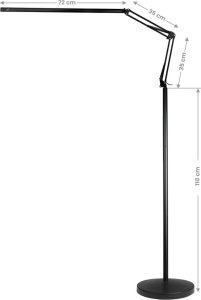 Activeshop Lampa zabiegowa led All4light lashes line 2 czarna ze statywem 2