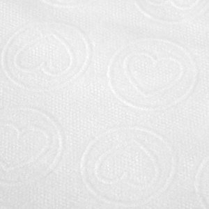 Activeshop Jednorazowe chusty zabiegowe 20 szt. 70 x 40 cm białe serca 3