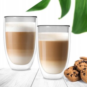 Orion Szklanki termiczne z podwójną ścianką do kawy latte DOUBLE 460 ml 2 szt. 3