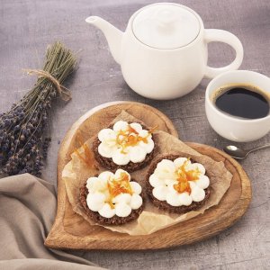 Orion Talerz na przekąski drewniany MANGO 25x25 cm 4