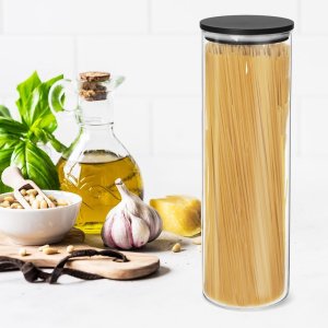 Orion Pojemnik na produkty sypkie szklany z pokrywką i uszczelką 1,5 l 3