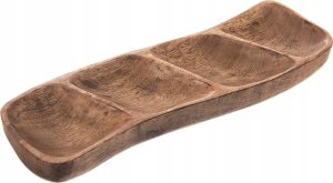 Orion Talerz na przekąski drewniany dzielony MANGO 35x11 cm 2