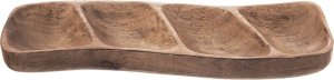 Orion Talerz na przekąski drewniany dzielony MANGO 35x11 cm 4
