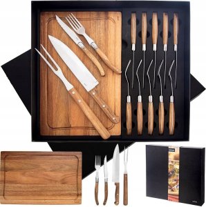 Orion Sztućce do steków i burgerów stalowe 15 el. 3