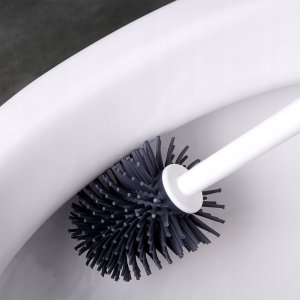 Orion Szczotka do toalety silikonowa ze stojakiem biała 5