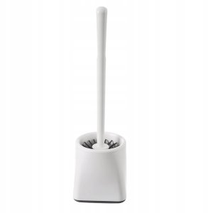 Orion Szczotka do toalety silikonowa ze stojakiem biała 10