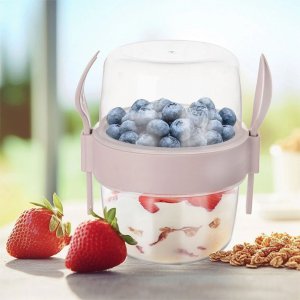 Orion Pojemnik kubek na jogurt z łyżeczką lunchbox 370 ml 2