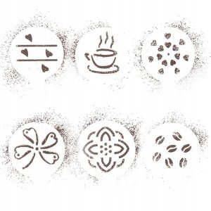 Orion Szablony do kawy i deserów 6 el. 7