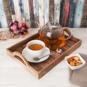 Orion Taca do serwowania drewniana MANGO 35,5x25,5 cm 4
