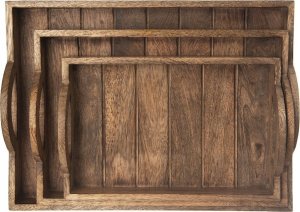 Orion Taca do serwowania drewniana MANGO 35,5x25,5 cm 7