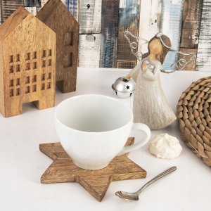 Orion Podstawka pod kubek drewniana 12,5 cm 3