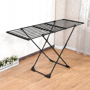 Vilde Suszarka na pranie metalowa czarna rozsuwana XXL 110-189 cm 13