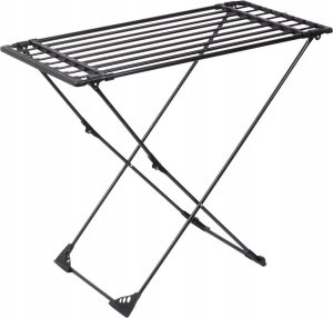 Vilde Suszarka na pranie metalowa czarna rozsuwana XXL 110-189 cm 5