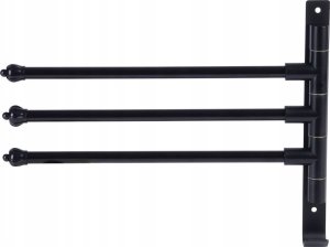 Vilde Wieszak na ręczniki aluminiowy czarny obrotowy 30 cm 5