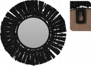 Home Styling Collection Lustro ścienne czarne okrągłe 32 cm 2