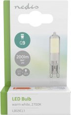Nedis Nedis LBG9CL1 lampa LED Ciepłe białe 2700 K 2 W G9 F 3