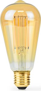 Nedis Nedis LBDE27ST64GD1 lampa LED Bardzo ciepłe światło, Ciepłe białe 2100 K 4,9 W E27 F 2