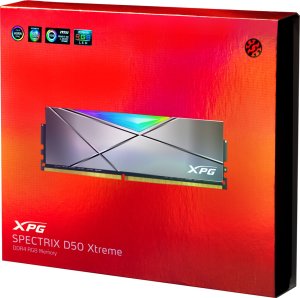 Pamięć ADATA XPG Spectrix D50 Xtreme, DDR4, 16 GB, 5000MHz, CL19 (AX4U50008G19M-DGM50X) 5