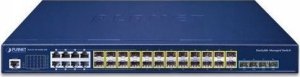 Switch Planet PLANET Layer 3 16-Port 100/1000X SFP Zarządzany L3 10G Ethernet (100/1000/10000) 1U Niebieski 2