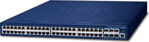 Switch Planet PLANET SGS-6310-48T6X łącza sieciowe Zarządzany L3 Gigabit Ethernet (10/100/1000) 1U Niebieski 1