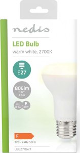 Nedis Nedis LBE27R671 lampa LED Ciepłe białe 2700 K 8,5 W E27 F 3