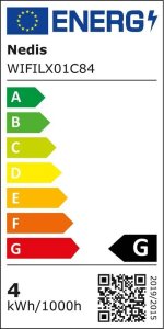 Dekoracja świąteczna Nedis Nedis WIFILX01C84 oświetlenie dekoracyjne Lekki łańcuch do dekoracji Czarny 84 lamp(y) LED 3,16 W G 2