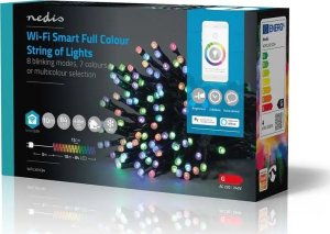 Dekoracja świąteczna Nedis Nedis WIFILX01C84 oświetlenie dekoracyjne Lekki łańcuch do dekoracji Czarny 84 lamp(y) LED 3,16 W G 6